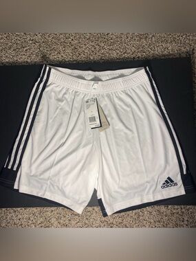 Y2K Adidas Tastigo 19 Shorts White Black Soccer Training Men’s Large NWT